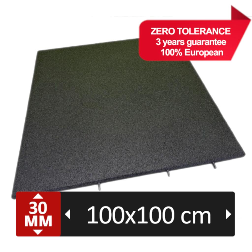Dalles sol fitness en caoutchouc 1mx1m. Épaisseur 30mm., Neuf, Info@kriden.be, Enlèvement ou Envoi, Belgique