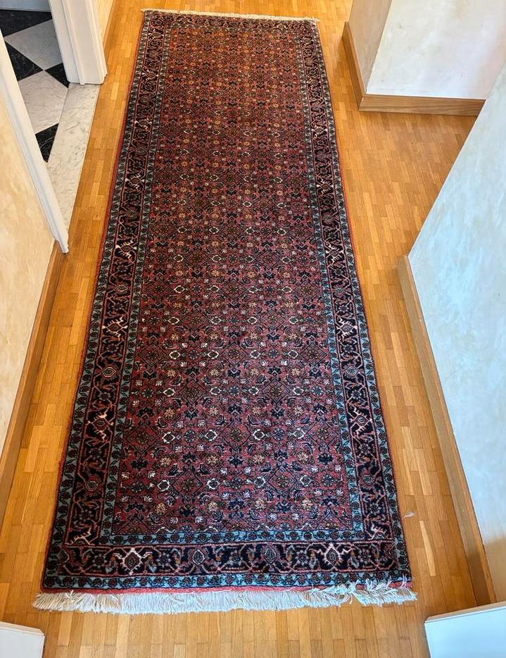 Persische tapijt (loper voor hal), Ophalen