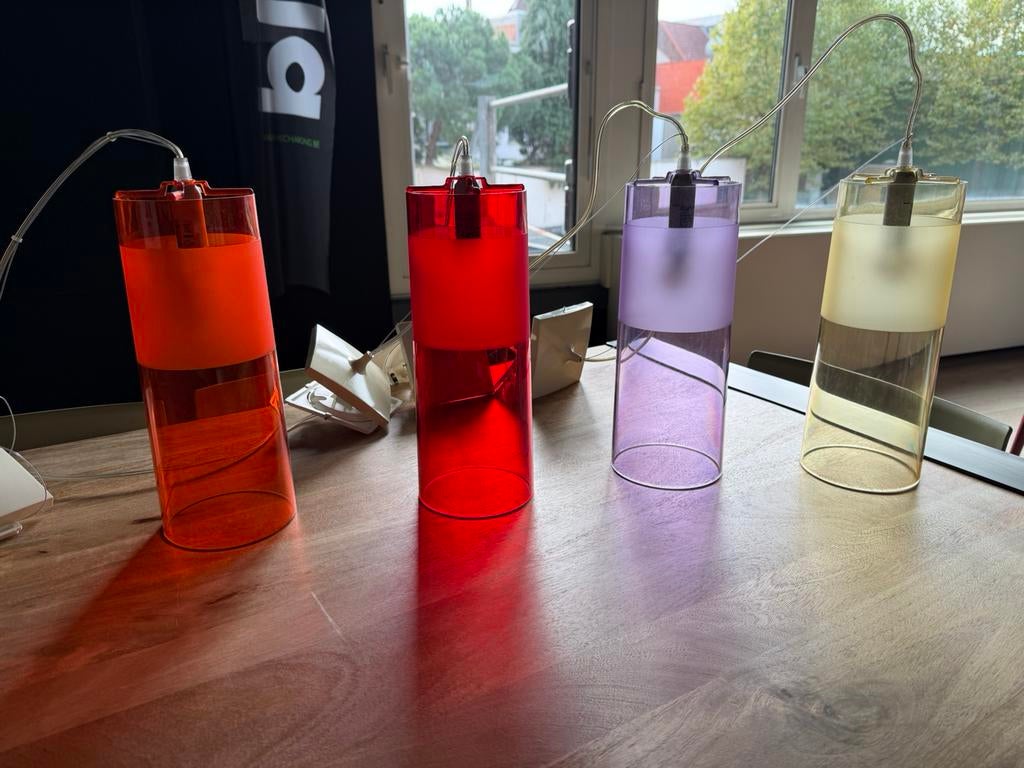 Kartell 9010 hanglamp (prijs per stuk), Ophalen, Gebruikt, Kunststof, Minder dan 50 cm