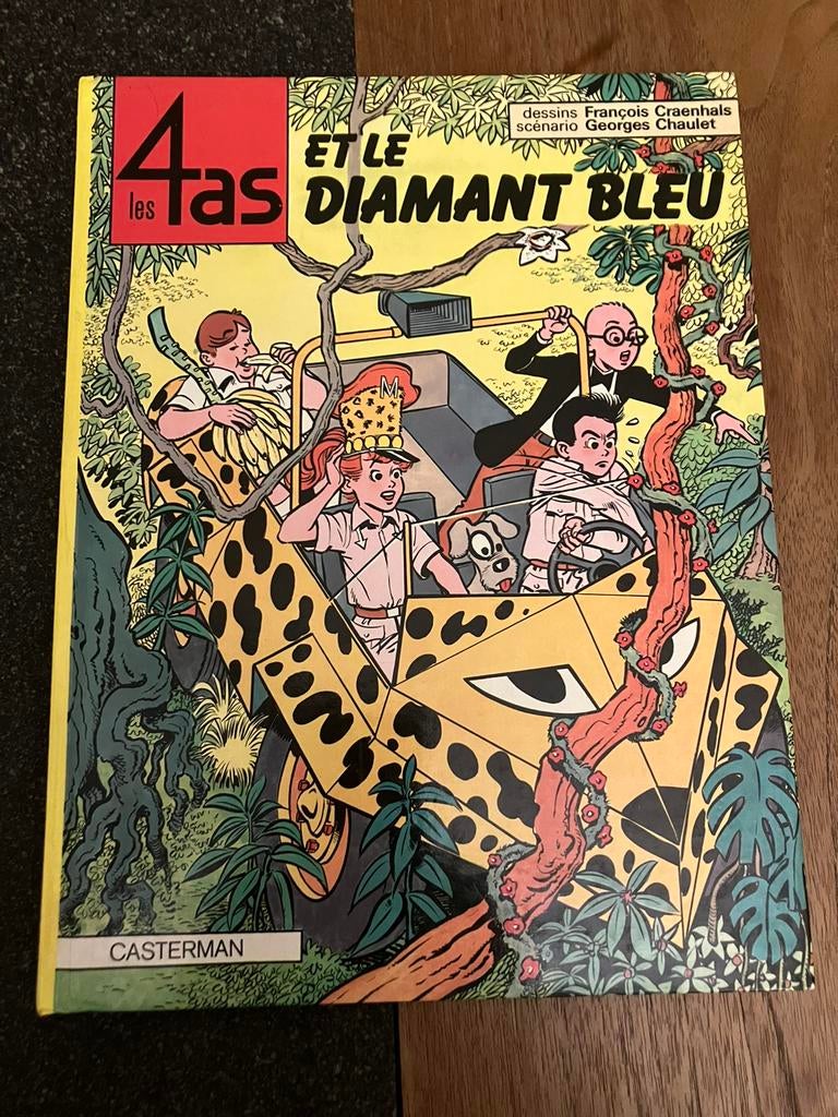 Les 4 as : T17 - le diamant bleu - EO 1979., Livres, BD, Une BD, Comme neuf, Craenhals, Envoi