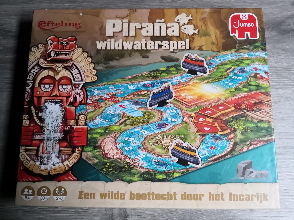 Jumbo Efteling Ganzenbord Pirana Wildwaterspel - Bordspel, Ophalen