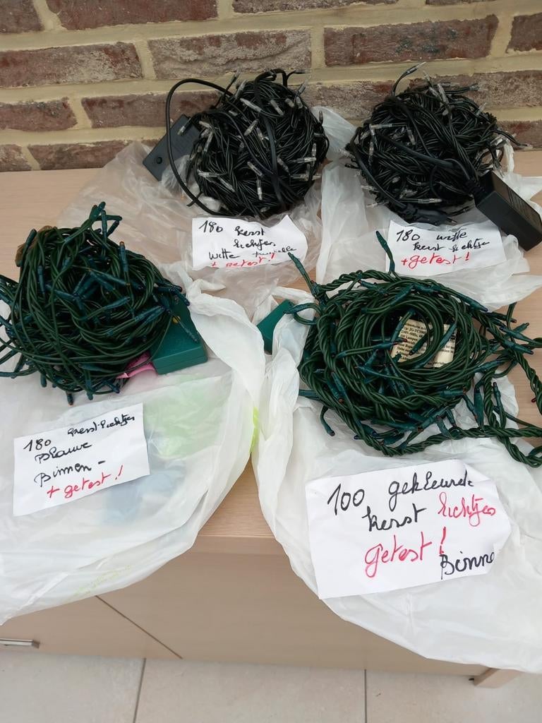 Verschillende kerstlampjes, Diversen, Kerst, Ophalen of Verzenden, Zo goed als nieuw