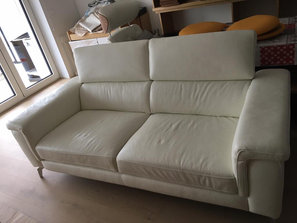 Canapé 2,5 places en cuir, Comme neuf, Cuir