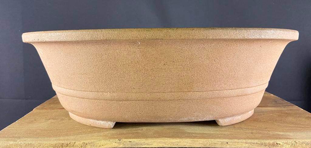 Ovale bruine bonsaipot, Ophalen, Nieuw