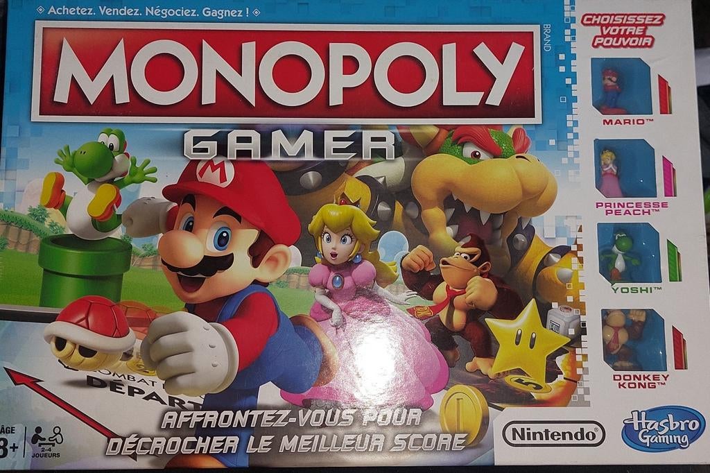 Monopoly gamer nouveau, Trois ou quatre joueurs, Enlèvement ou Envoi, Neuf
