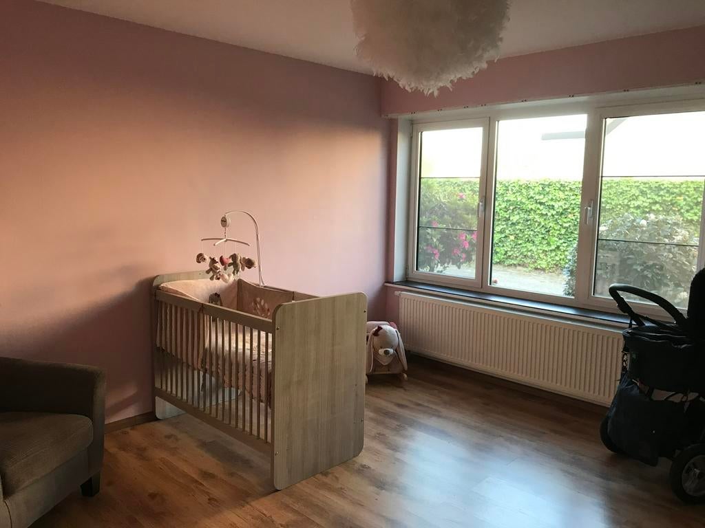 Meegroeibed+ lattenbodems en babymatras, Enlèvement, Sommier à lattes