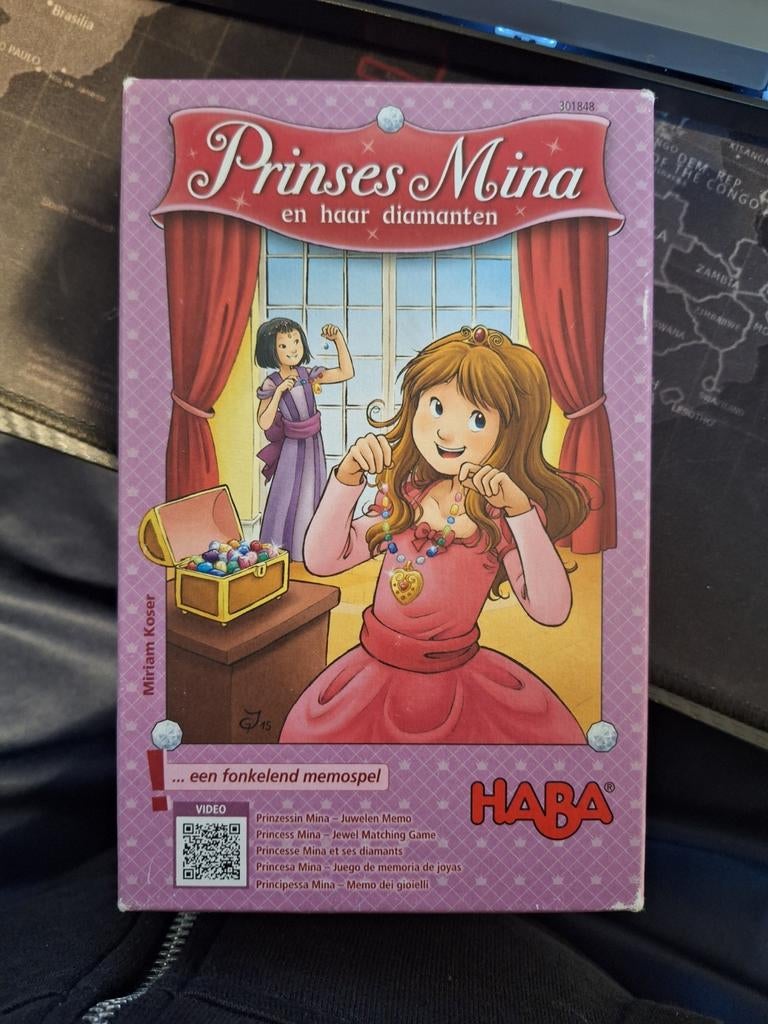Prinses Mina en haar diamanten, Juwelen Memo, Kinderen en Baby's, Speelgoed | Educatief en Creatief, Ophalen, Zo goed als nieuw