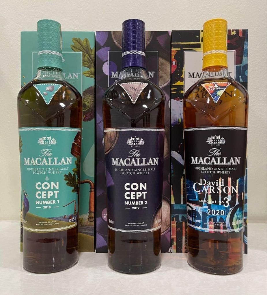 Macallan Concept 1 - 2 - 3, Verzamelen, Wijnen, Nieuw, Overige typen, Overige gebieden, Vol, Ophalen