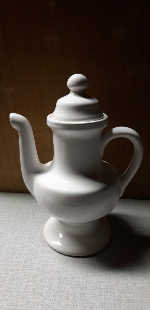 Cafetière en poterie blanche, Antiquités & Art, Enlèvement