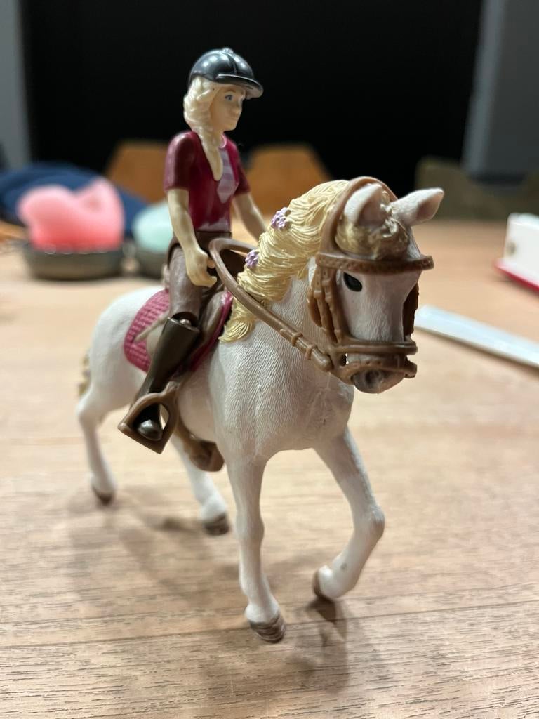 Sleich paard met ruiter, Ophalen, Zo goed als nieuw