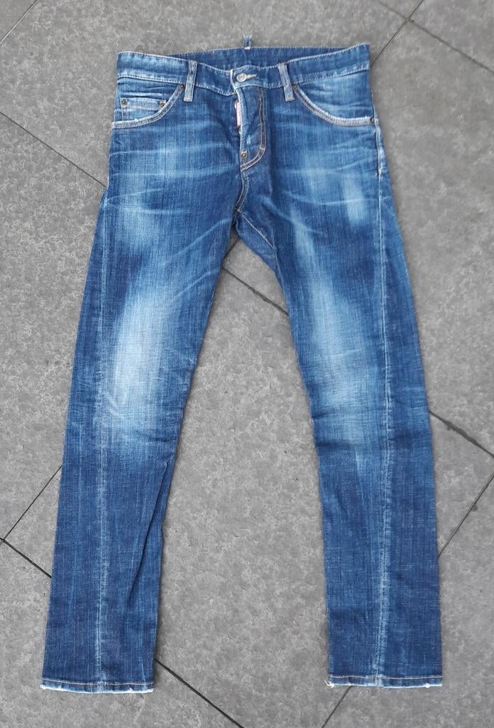 Zgan jeansbroek van Dsquared2 'Sexy twist jean' maat 44, Kleding | Heren, Dsquared2, Blauw, W32 (confectie 46) of kleiner, Ophalen of Verzenden