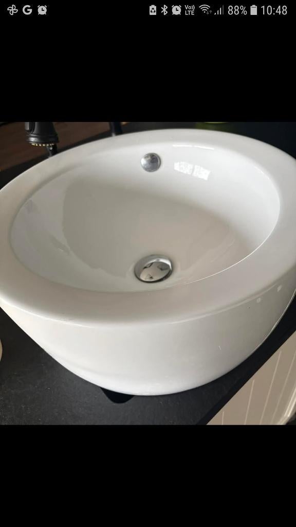 Opzet lavabo, Ophalen, Minder dan 50 cm, Gebruikt, Minder dan 25 cm