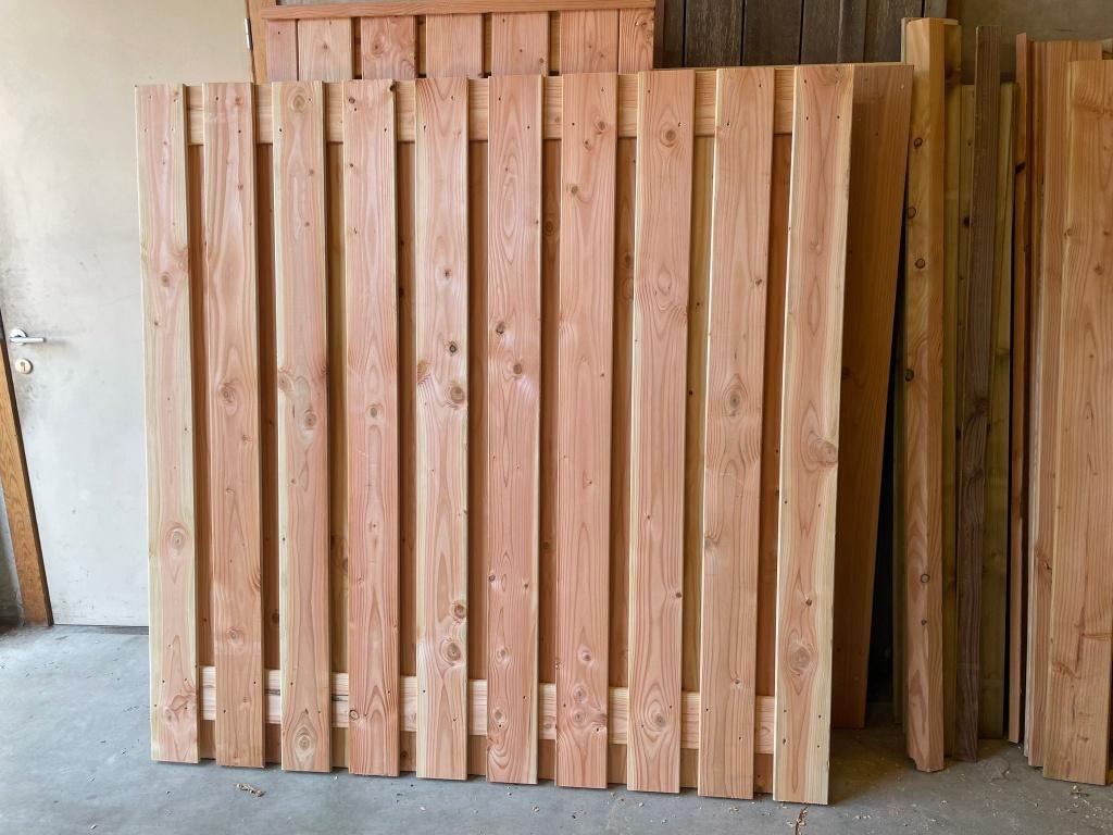 Actie!  Schutting douglas geschaafd, 21-planks, 180x180 cm, Ophalen of Verzenden, Nieuw, Hout