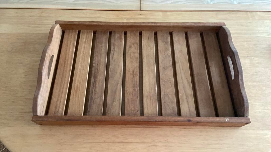 Plateau en teck, Enlèvement, Neuf