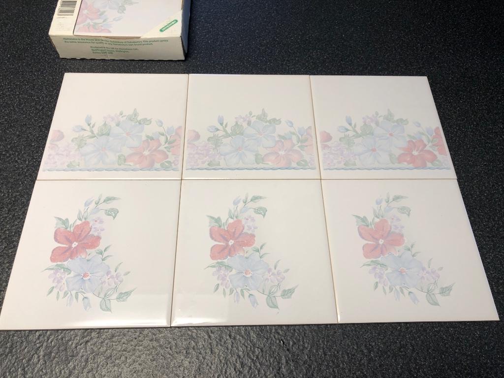 Retro Wandtegels 15x15 cm /20x25 cm gebroken wit, 12+30 m2, Doe-het-zelf en Bouw, Tegels, Nieuw, Minder dan 20 cm, 10 m² of meer