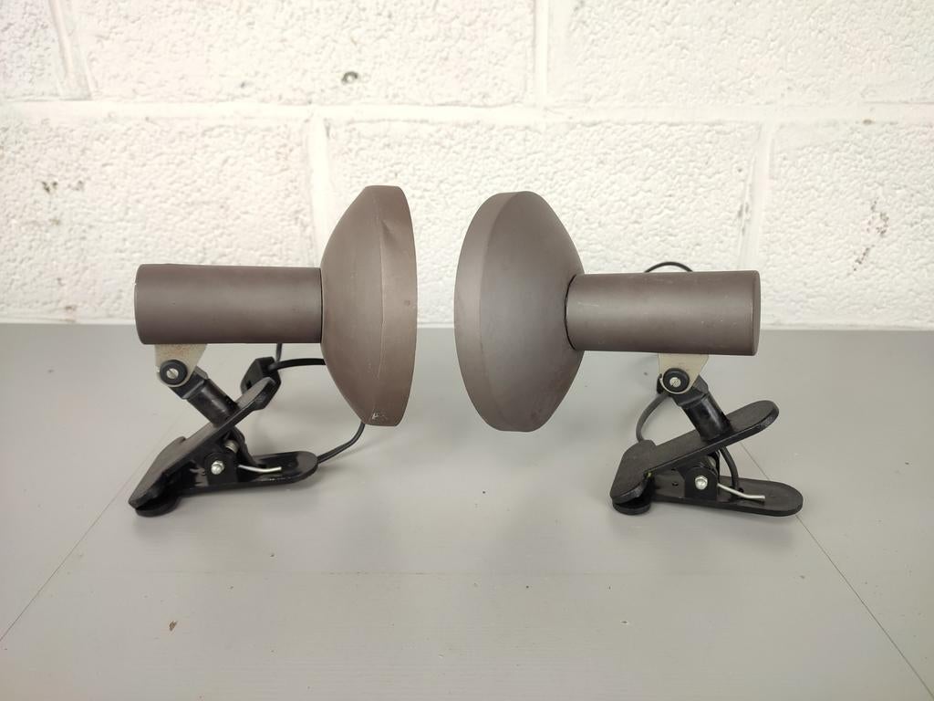 Duo vintage knijpspots, Antiek en Kunst, Antiek | Verlichting, Ophalen of Verzenden