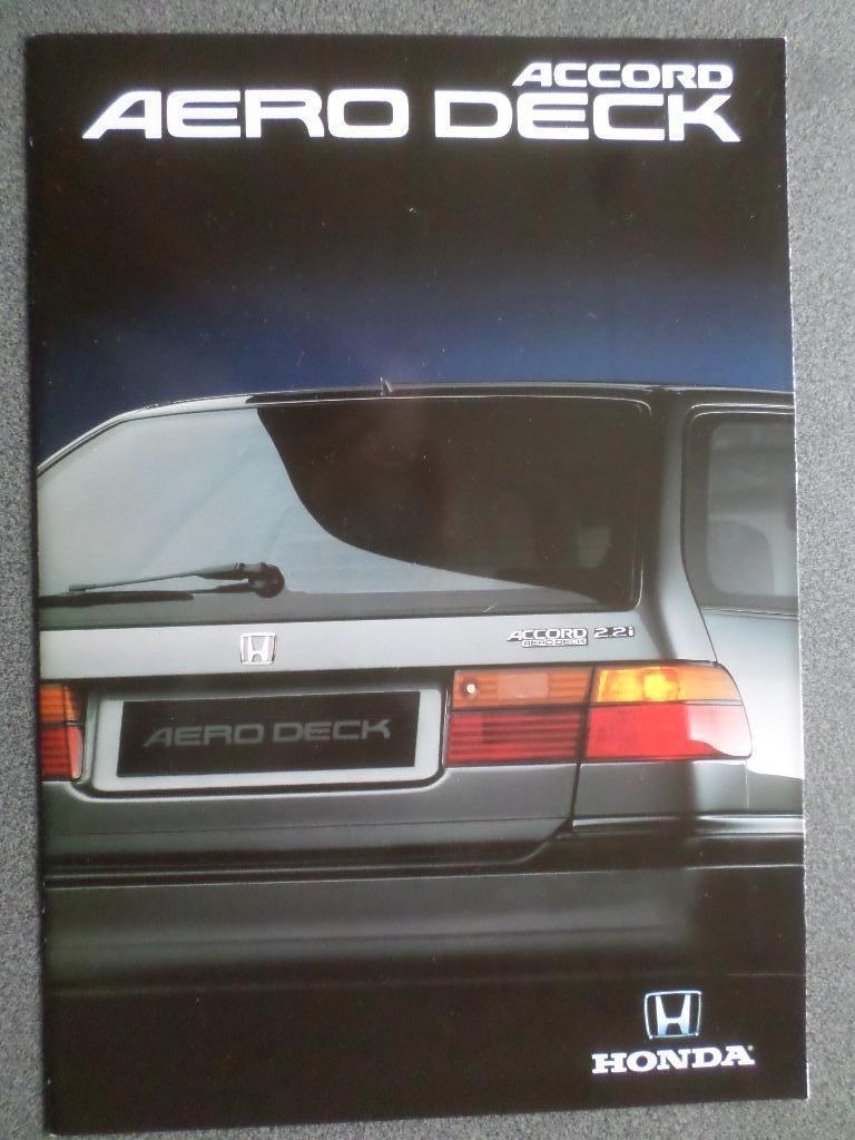 Honda Accord Aerodeck 04-1991 brochure, Ophalen of Verzenden, Honda