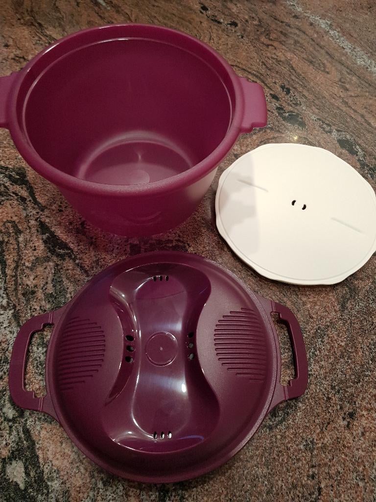 Tupperware rijststomer/rijstkoker, Huis en Inrichting, Ophalen of Verzenden, Nieuw, Paars, Overige typen