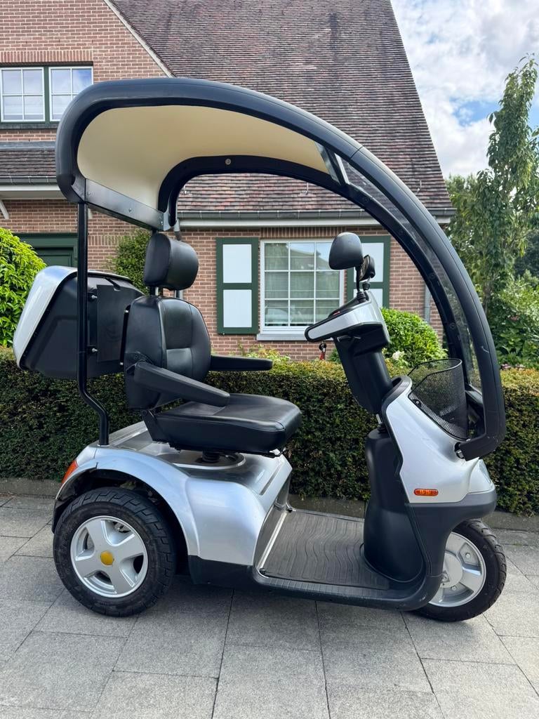 Overdekte Scootmobiel Afiscooter S eleltrische scooter, Diversen, Rolstoelen, Zo goed als nieuw, Elektrische rolstoel, Inklapbaar