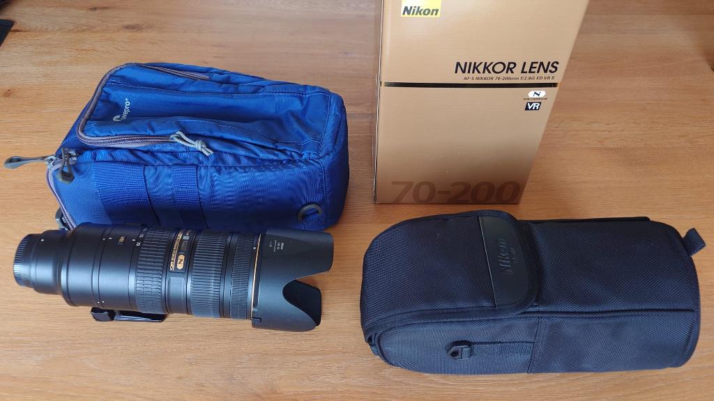 Nikon AF-S 70-200mm f/2.8G VR tele-zoom lens, Ophalen, Gebruikt, Telelens, Zoom