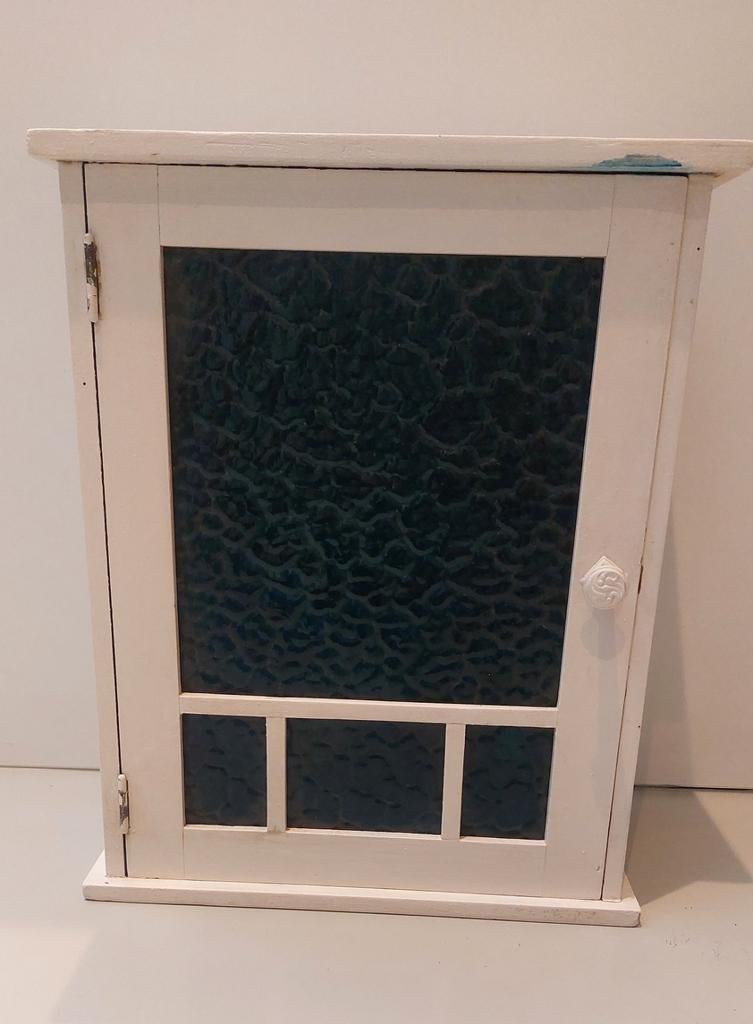 Prachtig vintage apothekers/badkamerkastje, Ophalen