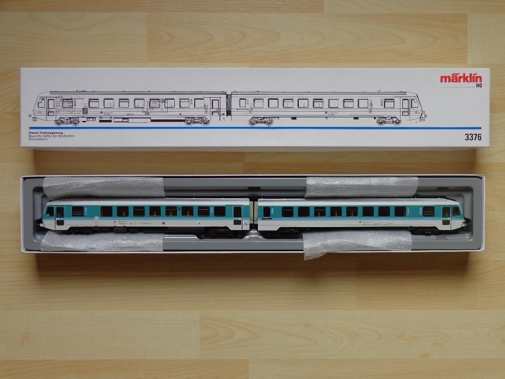 Marklin ho DB 3376 Train automoteur diesel Série 628.2, Hobby en Vrije tijd, Ophalen of Verzenden, Zo goed als nieuw, Locomotief