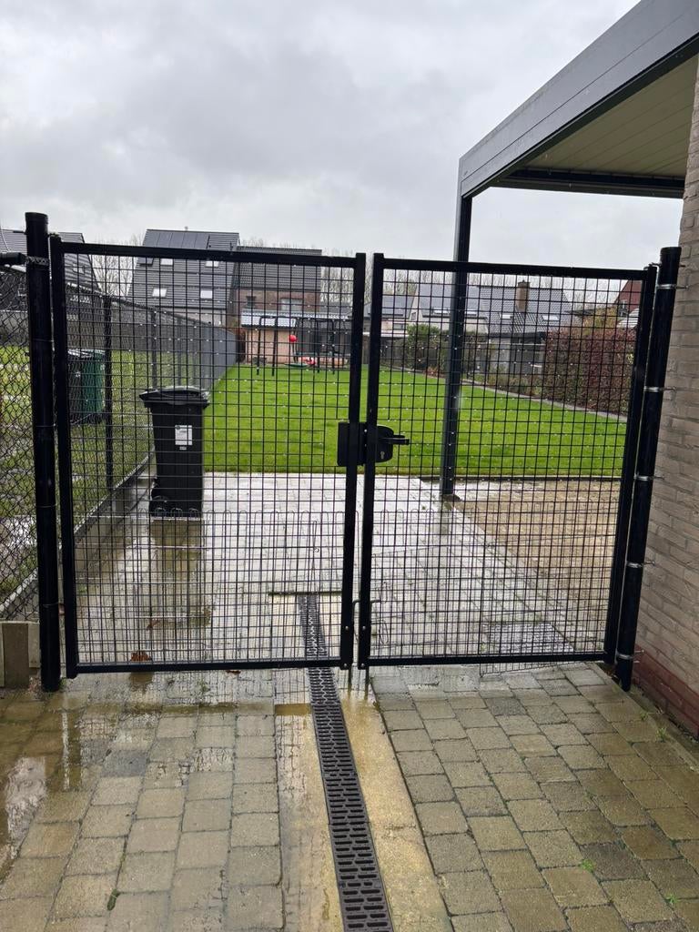 Mooie tuinpoort in twee delen ., Tuin en Terras, Ophalen, Aluminium