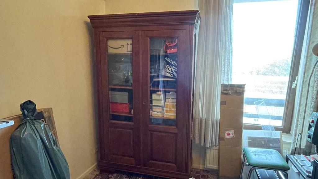 meuble cerisier bibliotheque 2 portes Bruxelles, Maison & Meubles, Armoires | Bibliothèques, 25 à 50 cm, Cerisier, 100 à 150 cm