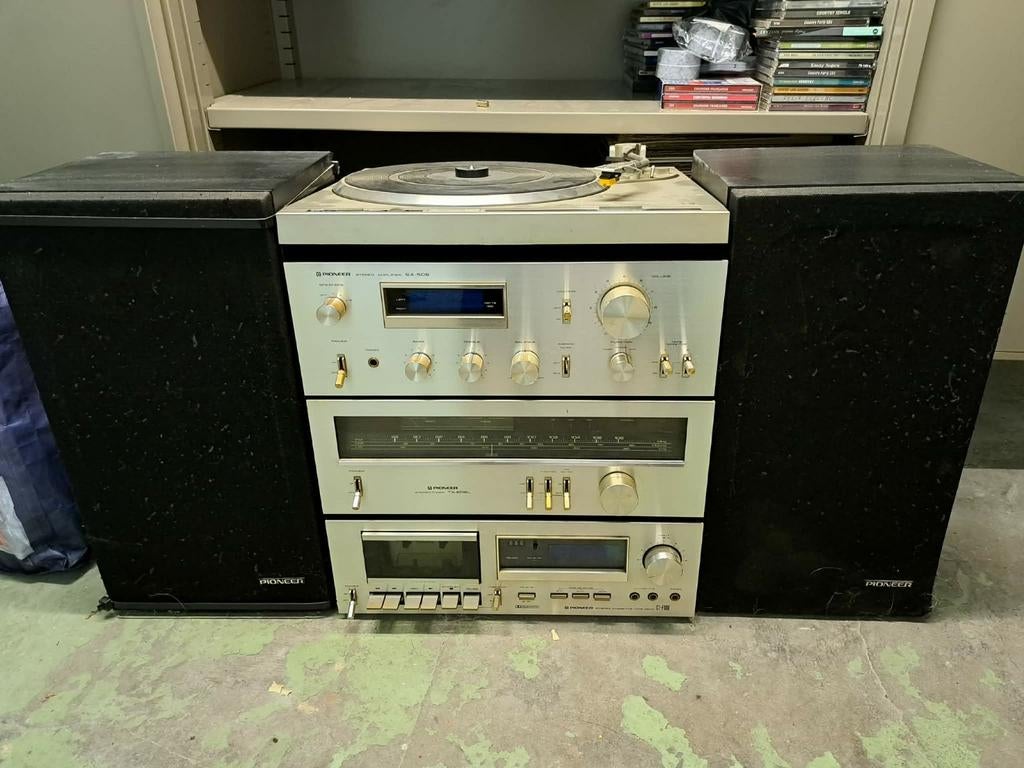 Chaîne hifi Pionner +/- année 70
et +/- 200 vinyles, Audio, Tv en Foto, Stereoketens, Ophalen