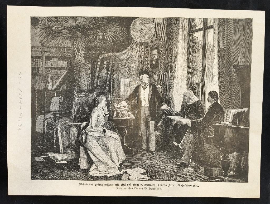 Richard & Cosima Wagner, Liszt, Hans v. Wolzogen..., Ophalen of Verzenden