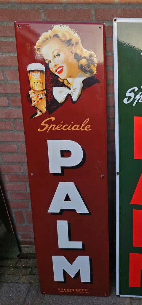Mooi groot Palm emaille, Verzamelen, Merken en Reclamevoorwerpen, Ophalen