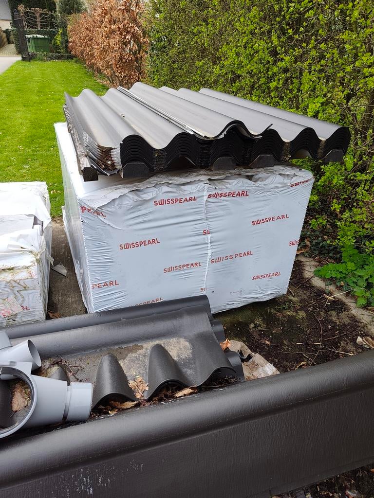 Golfplaten nieuw asbestvrij, Ophalen, Zwart