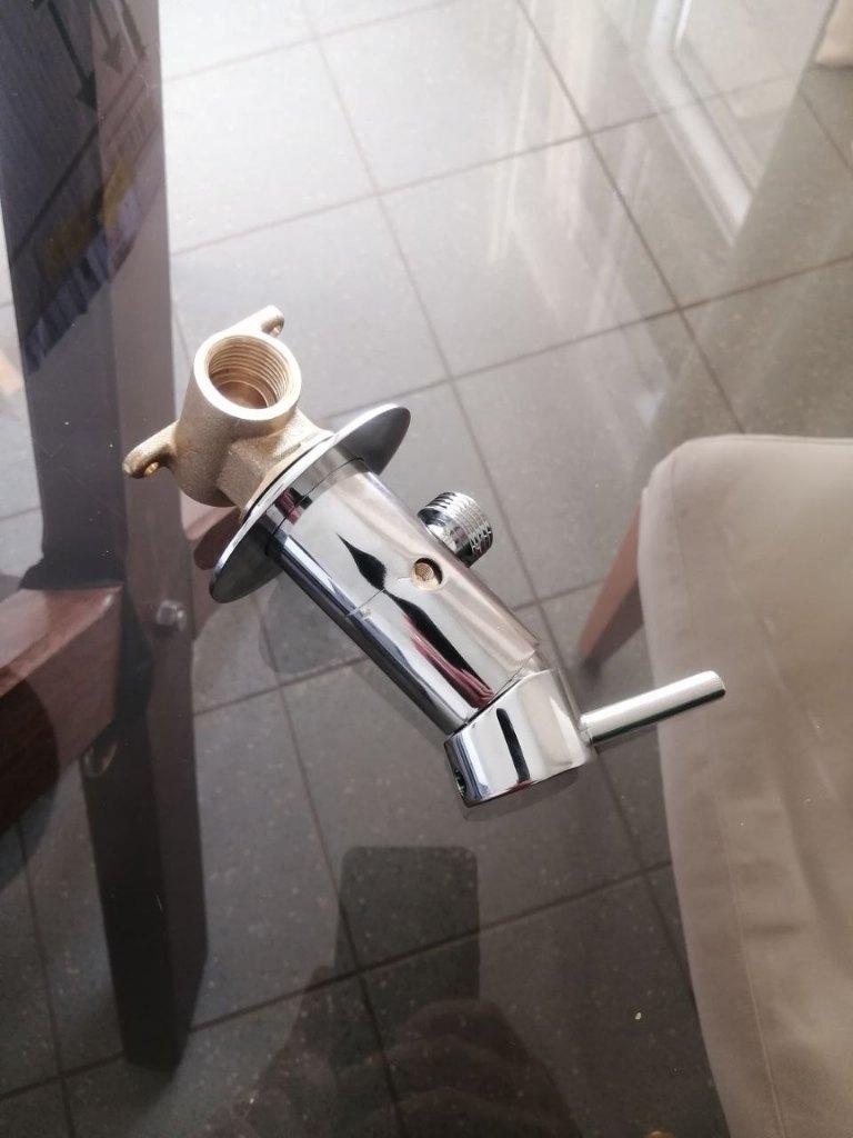 Robinet encastré pour douchette, Enlèvement ou Envoi, Comme neuf, Chrome, Robinet