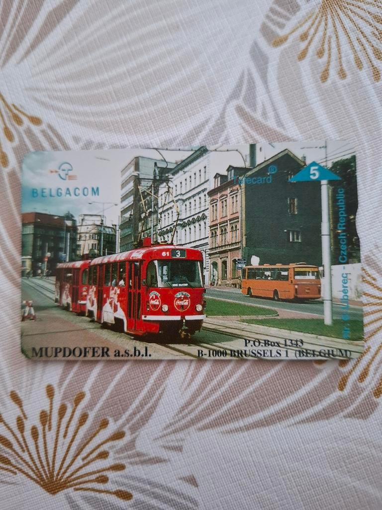 Carte téléphonique du tramway Mudofer, Collections, Enlèvement ou Envoi