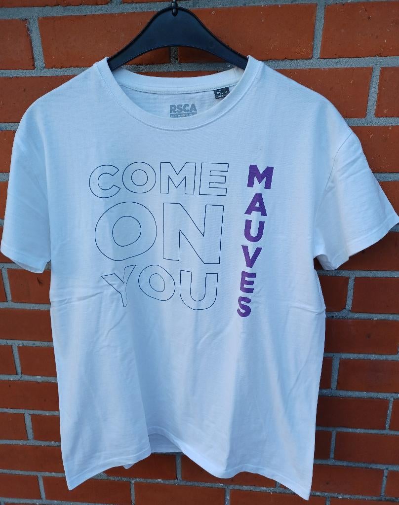 T-shirt RSC Anderlecht, Sport en Fitness, Voetbal, Zo goed als nieuw, Shirt, Maat M, Ophalen of Verzenden