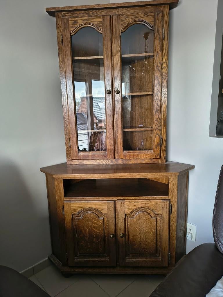 Hoekkast, Huis en Inrichting, Kasten | Vitrinekasten, Ophalen, Gebruikt, 100 tot 150 cm, 200 cm of meer