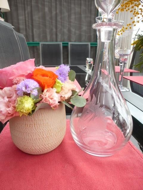 Val Saint Lambert kristallen karaf, Ophalen