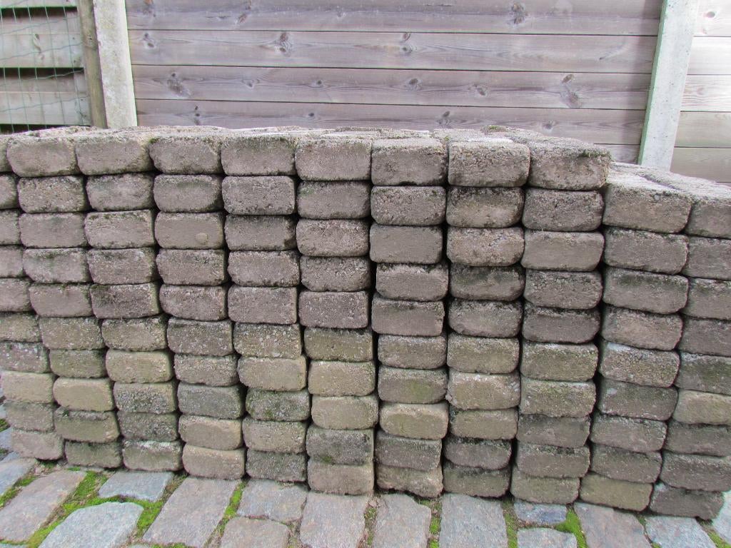 1000 gebruikte betonklinkers 11x11cm GRATIS, Béton, Enlèvement, Utilisé, 5 à 10 m²