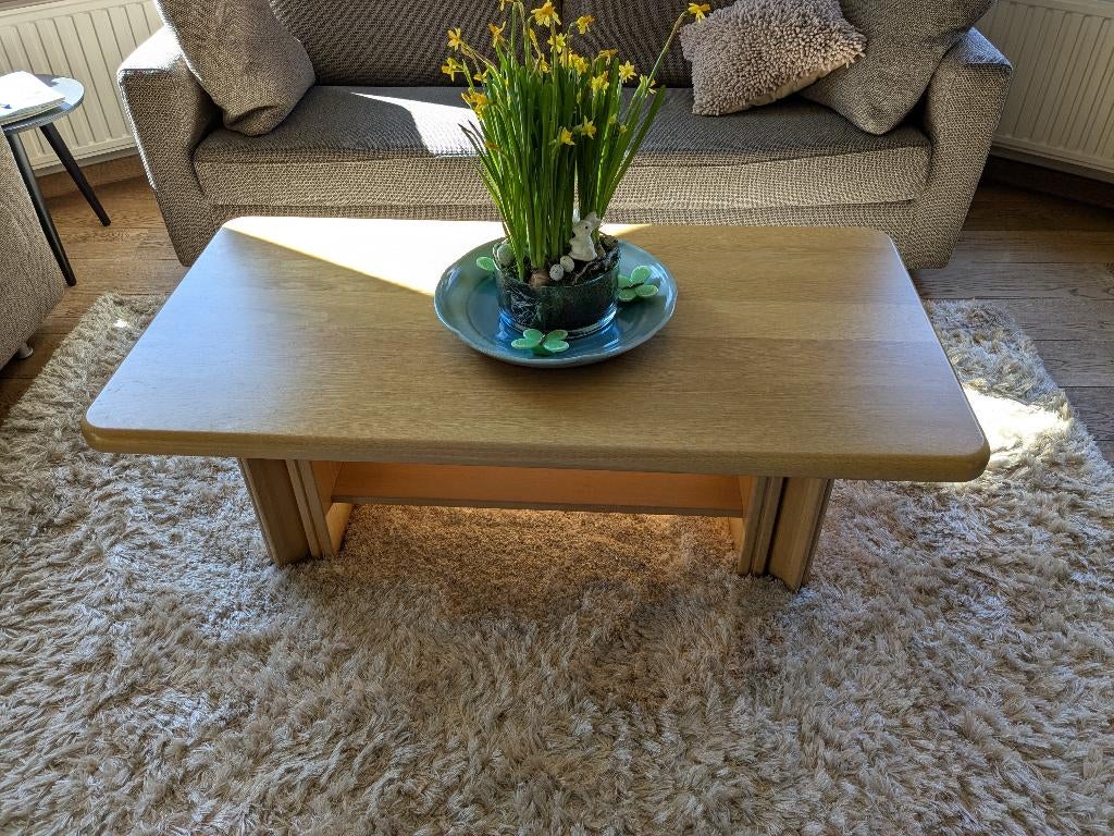 Salontafel, Ophalen, Gebruikt, 100 tot 150 cm, Eikenhout