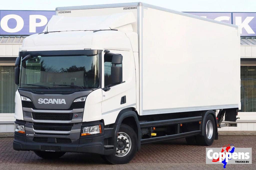 Scania P280 4x2 Bak + Dhollandia Klep 2000 KG, Autos, Camions, Achat, Diesel, Automatique, Air conditionné