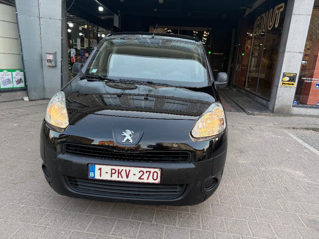 Peugeot Partner 1.6Hdi 3Place Airco Bon état*Garantie*, Zwart, Bedrijf, Grijs, Onderhoudsboekje