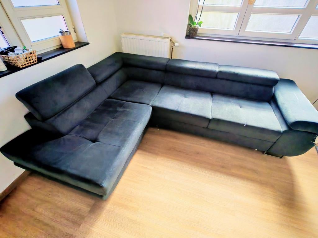 Canapé d'angle convertible
avec coffre