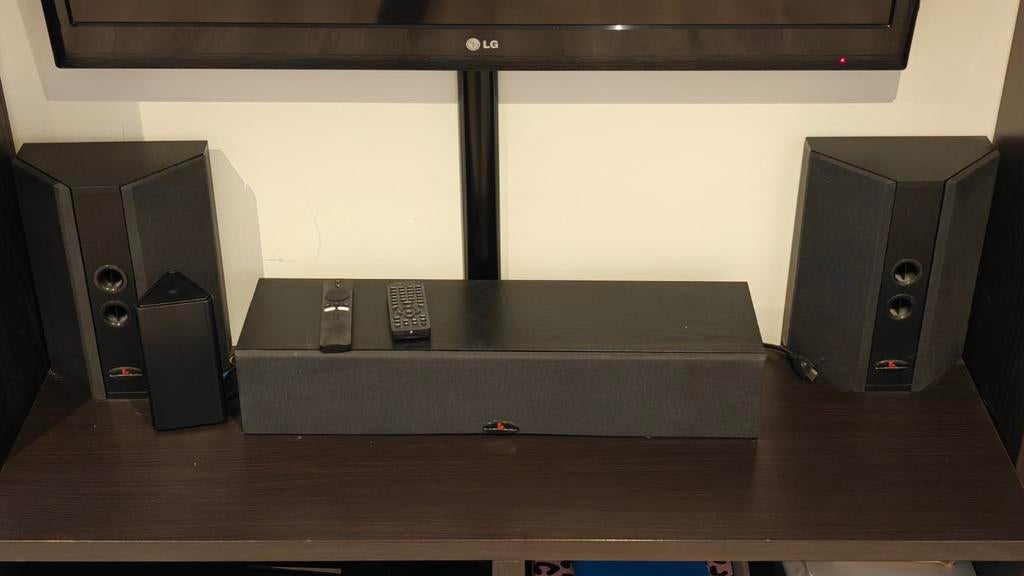 Krachtig 5.1 luidspreker- en versterkersysteem, Audio, Tv en Foto, Home Cinema-sets, Ophalen, Gebruikt, 5.1-systeem