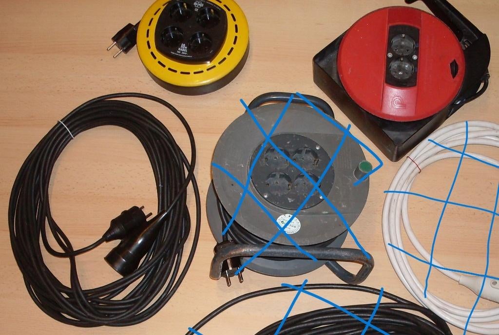 Kabelhaspels & Verlengkabel, Doe-het-zelf en Bouw, Elektriciteit en Kabels, Ophalen, Gebruikt, Kabel of Snoer
