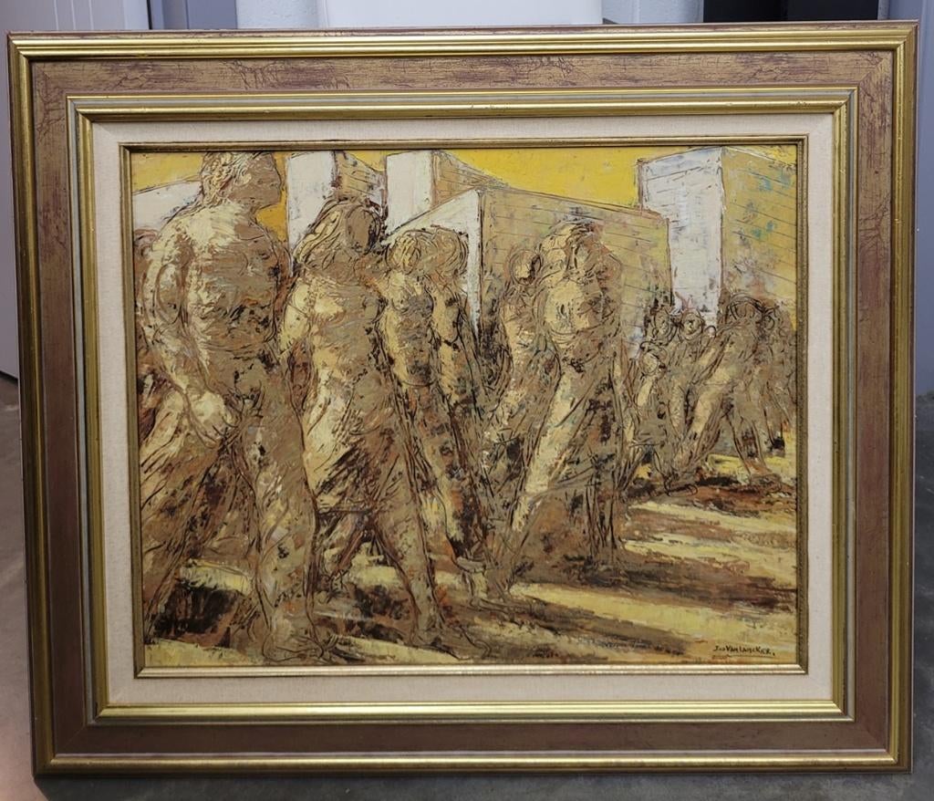 Jos VAN LANCKER, Folksong, Antiek en Kunst, Ophalen of Verzenden