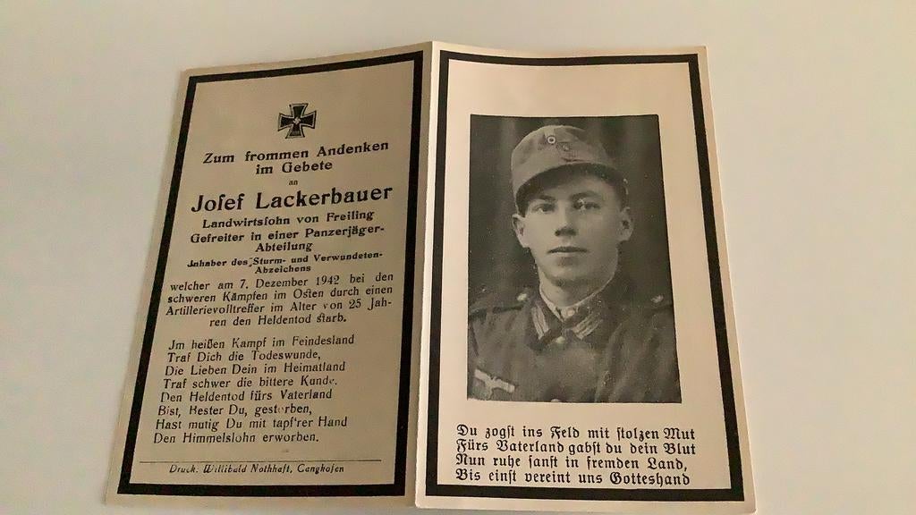 Soldat allemand de 1942 victime de guerre, Collections, Enlèvement ou Envoi