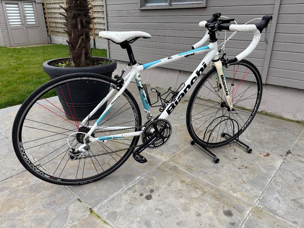 Meisjes Dames race koersfiets Bianchi mt 49 perfecte staat, Fietsen en Brommers, Fietsen | Racefietsen, Ophalen, 28 inch, Aluminium