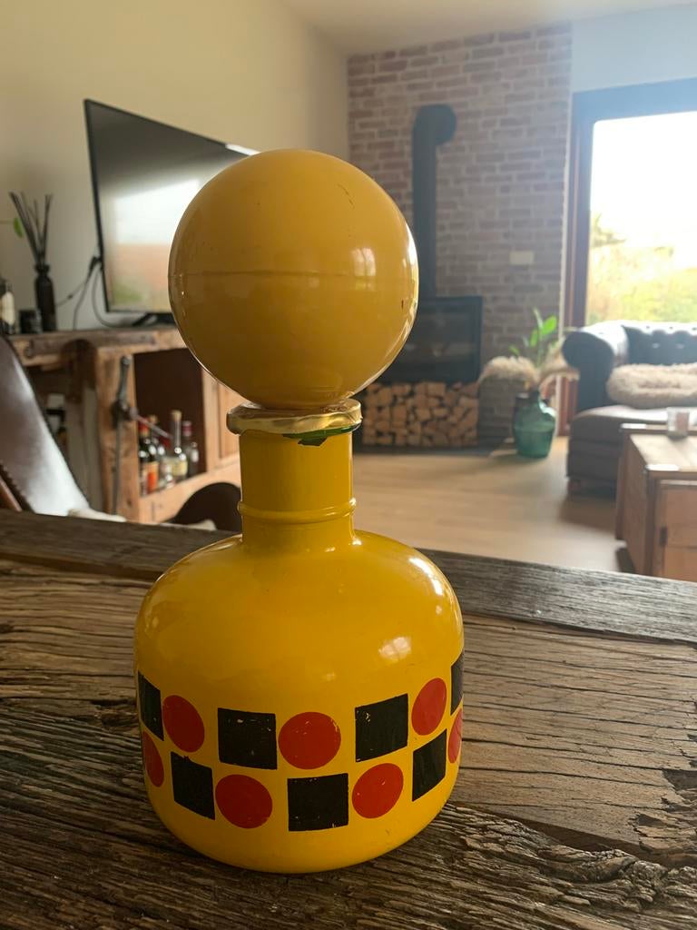 Vintage Beccaro Lacrima Christi fles - Space Age design, Ophalen of Verzenden