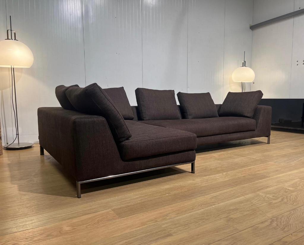 TBE Minotti Hamilton canapé d’angle + garantie – PN: 23.000€, Maison & Meubles, Quatre personnes ou plus, Comme neuf, Bankstel Bank Zetels Sofa Hoekbank Design bank