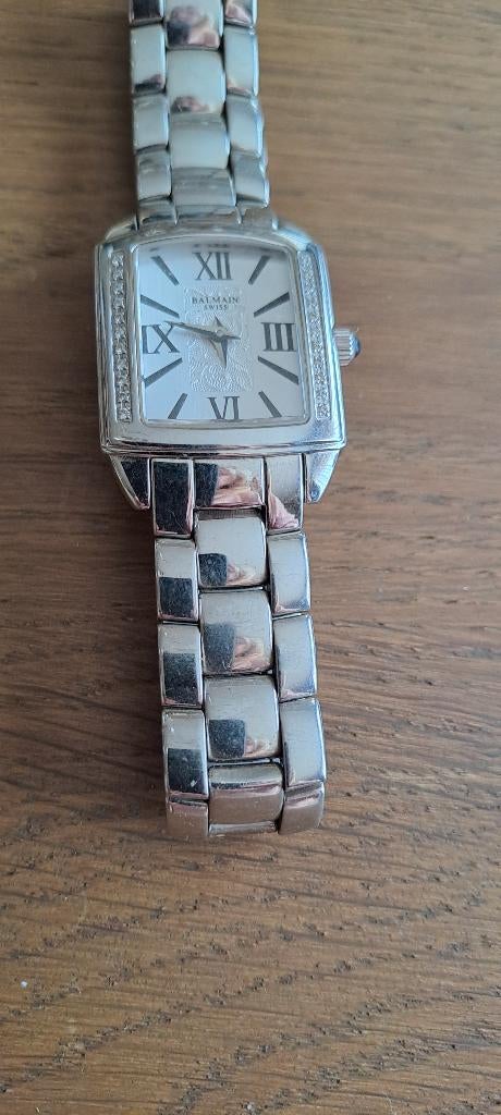 Vintage balmain horloge, Handtassen en Accessoires, Staal, Staal, Polshorloge, Zo goed als nieuw